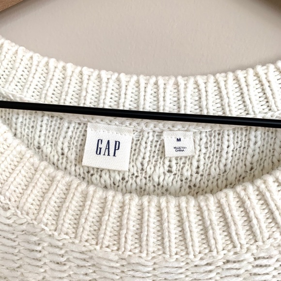 Cream Fringe Knit Sweater - Gap - Picture 3 of 5